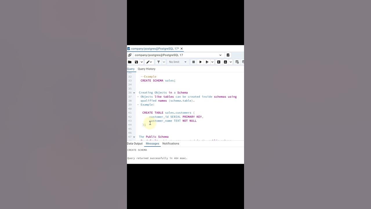 How To Create Objects In Schema In PostgreSQL || Best PostgreSQL ...