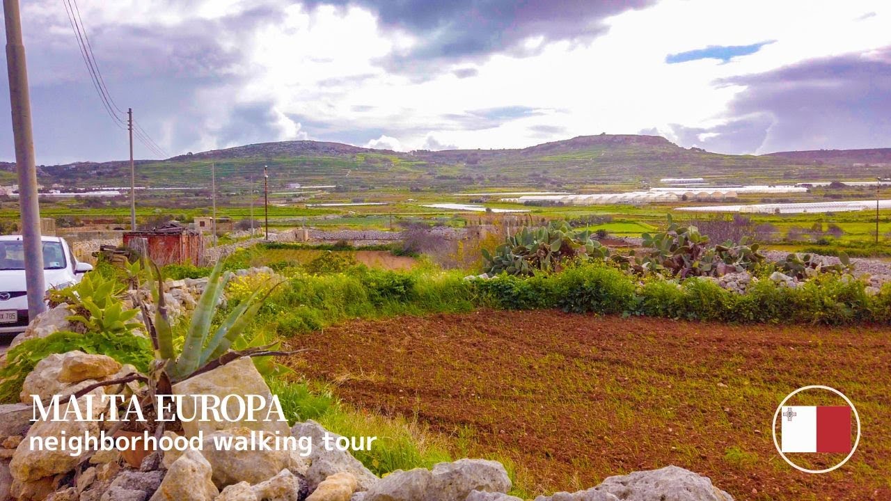🇲🇹 Mgarr in Malta - Beautiful Countryside City | 4K