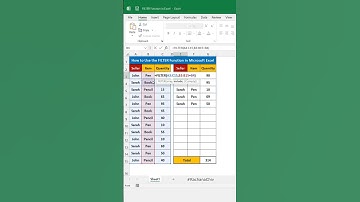 How to Use FILTER Function in Excel #excel #short #advanceexcel