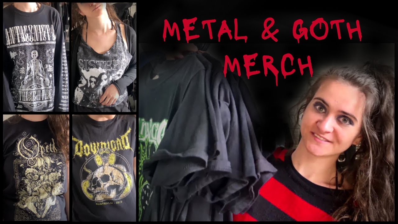 Metal Band Shirt Try On (My ENTIRE Goth & Metal Band TShirt Collection) YouTube