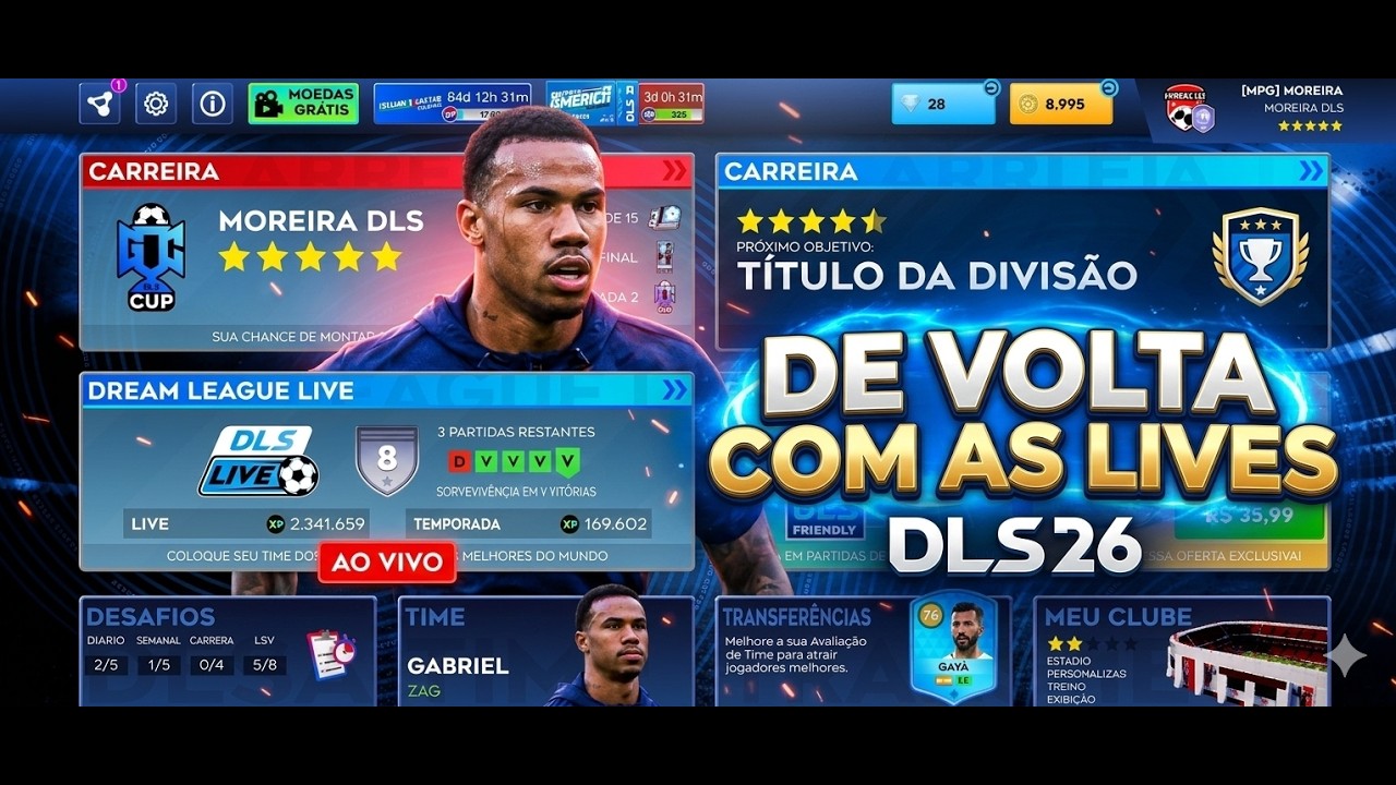 🎮🔥 DE VOLTA COM AS LIVES DLS 26 | DREAM LEAGUE SOCCER 26