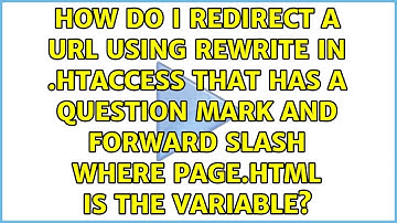 How do I redirect a URL using rewrite in .htaccess that has a question mark and forward slash...