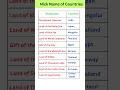Nick name of Countries 😲✨️l#shorts #everydaygkupdate #viral