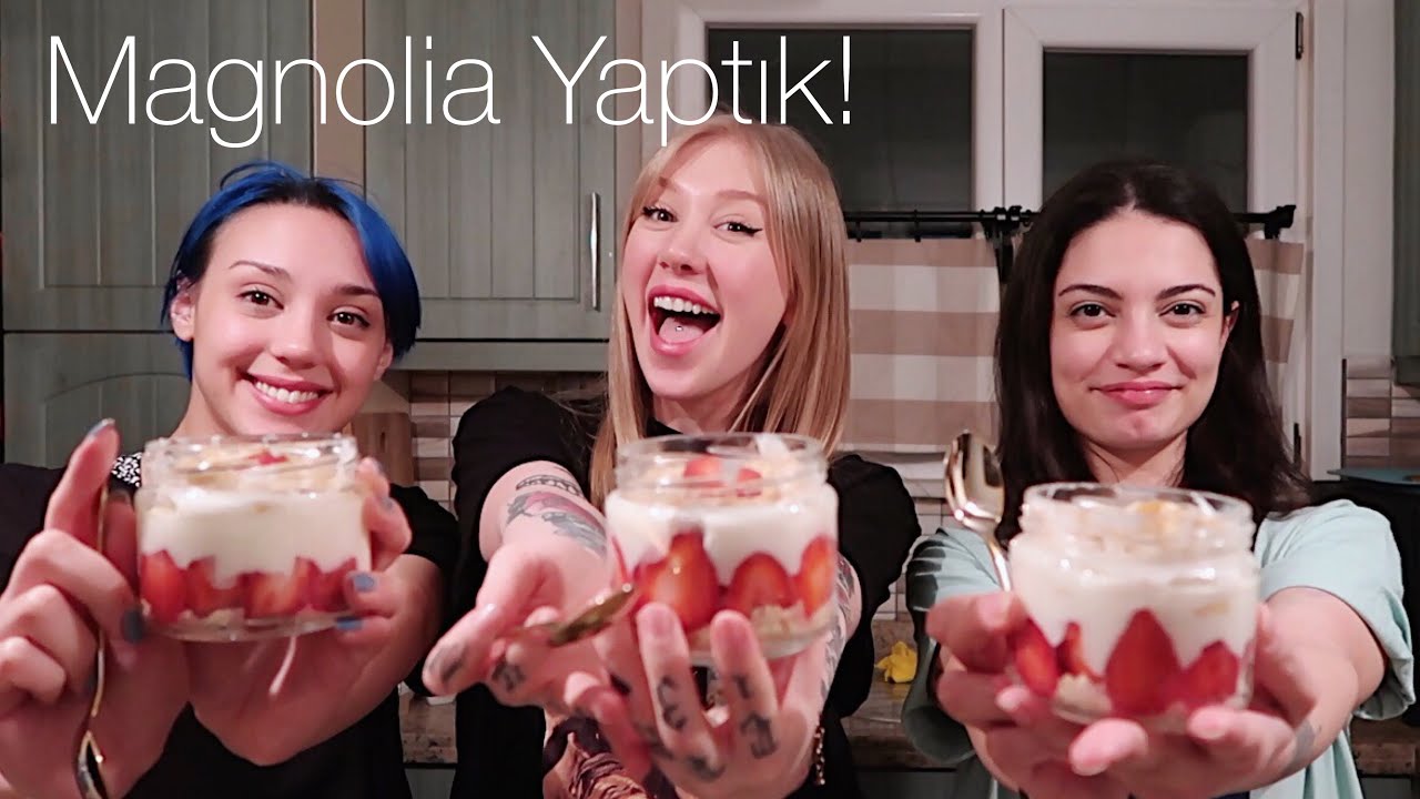 KARDEŞLERİMLE MAGNOLİA YAPTIK 🍓🍌😍