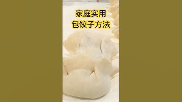 家庭手工水饺做法｜最简单的包饺子方法，新手也能学会 The Easiest Way to Fold Dumplings Perfect for Beginners! #food #dumplings