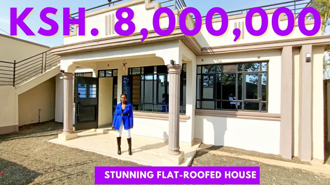 Touring a Stunning Modern Flat-Roofed Bungalow in Ruiru's Exclusive Gated Oasis/House Tour/ Kshs.8m