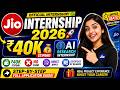 Jio Summer Internship 2026 🚀 | Get Paid 💰 Learn with Reliance Industries | Apply Now 🔥