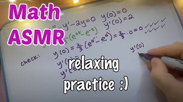 [ASMR] Satisfying Math (Educational, Softspoken and Whisper, Sharpie Writing, Calculus, DiffEq)