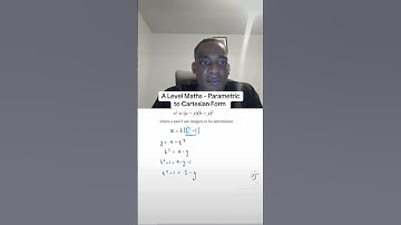 A Level Maths - Converting Parametric Equations into Cartesian Form ✍️🔥