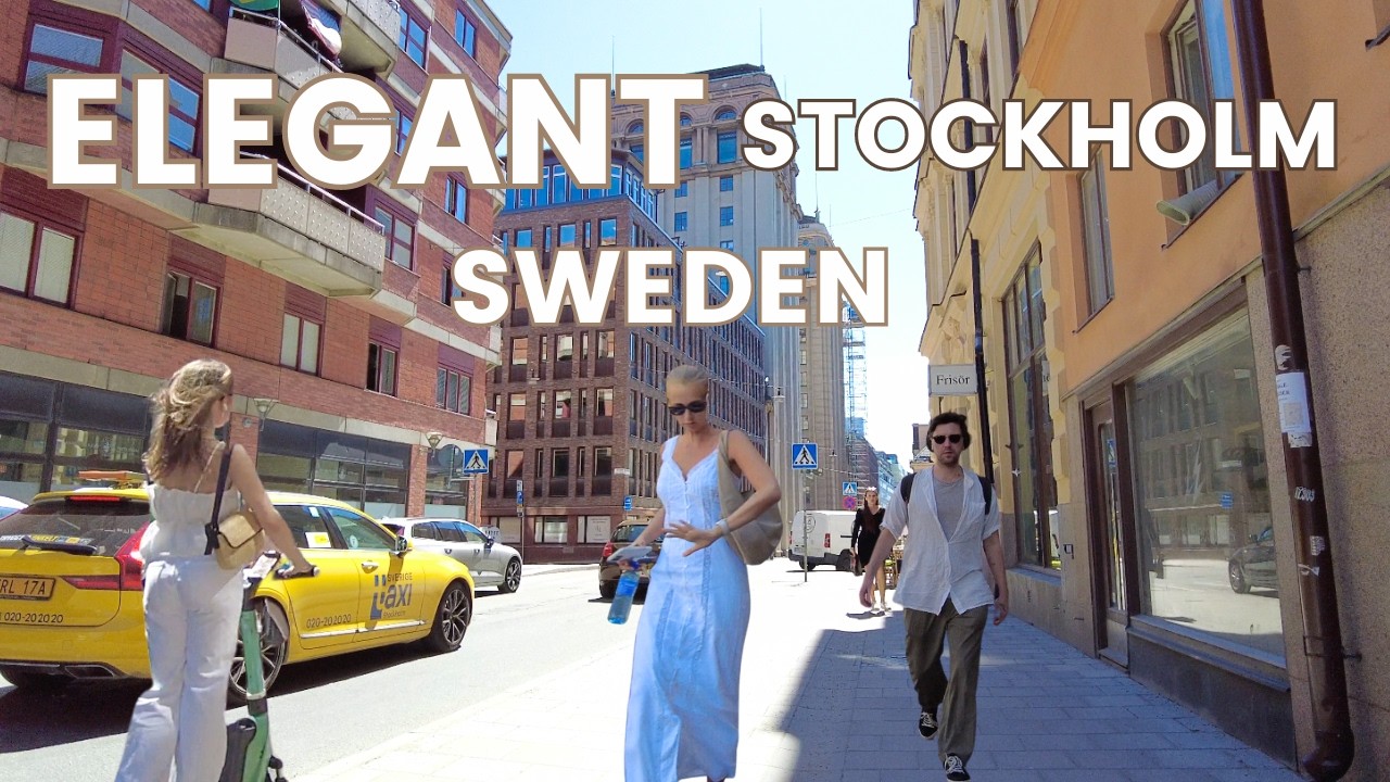 4K Прогулка по Швеции 🇸🇪 🍷 Очаровательный центр Стокгольма