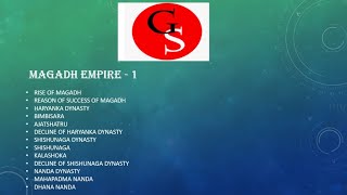 Magadh Empire 1 || NOTES |Haryanka, Shishunaga, Nanda dynasty| Ancient History