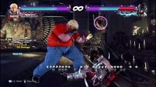 Tekken 7 Bob...tech Trap Crossup At Wall