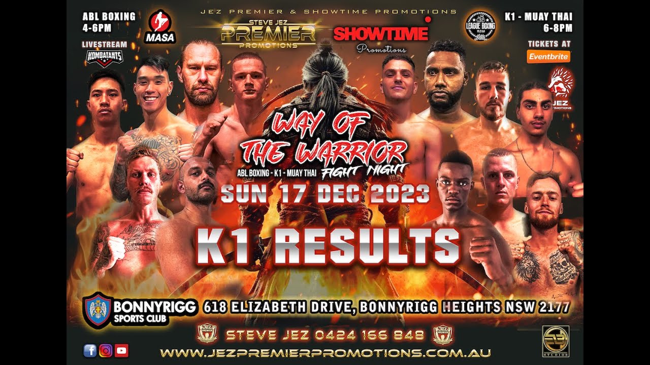 JEZ PREMIER & SHOWTIME PROMOTIONS FIGHT NIGHT 17 DEC 2023 WAY OF THE