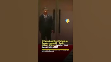 Xi Jinping’s security detail botched at BRICS Summit in Africa | bnc. Shorts