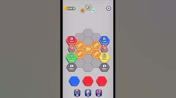 Hexa Sort Level 113 hexasort #asmrgames #asmr #colorpuzzle #gameplay #gaming #mobilegaming #games