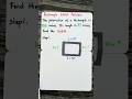 Solve Rectangle Word Problem:  Find Width from Perimeter Step- by- Step.
