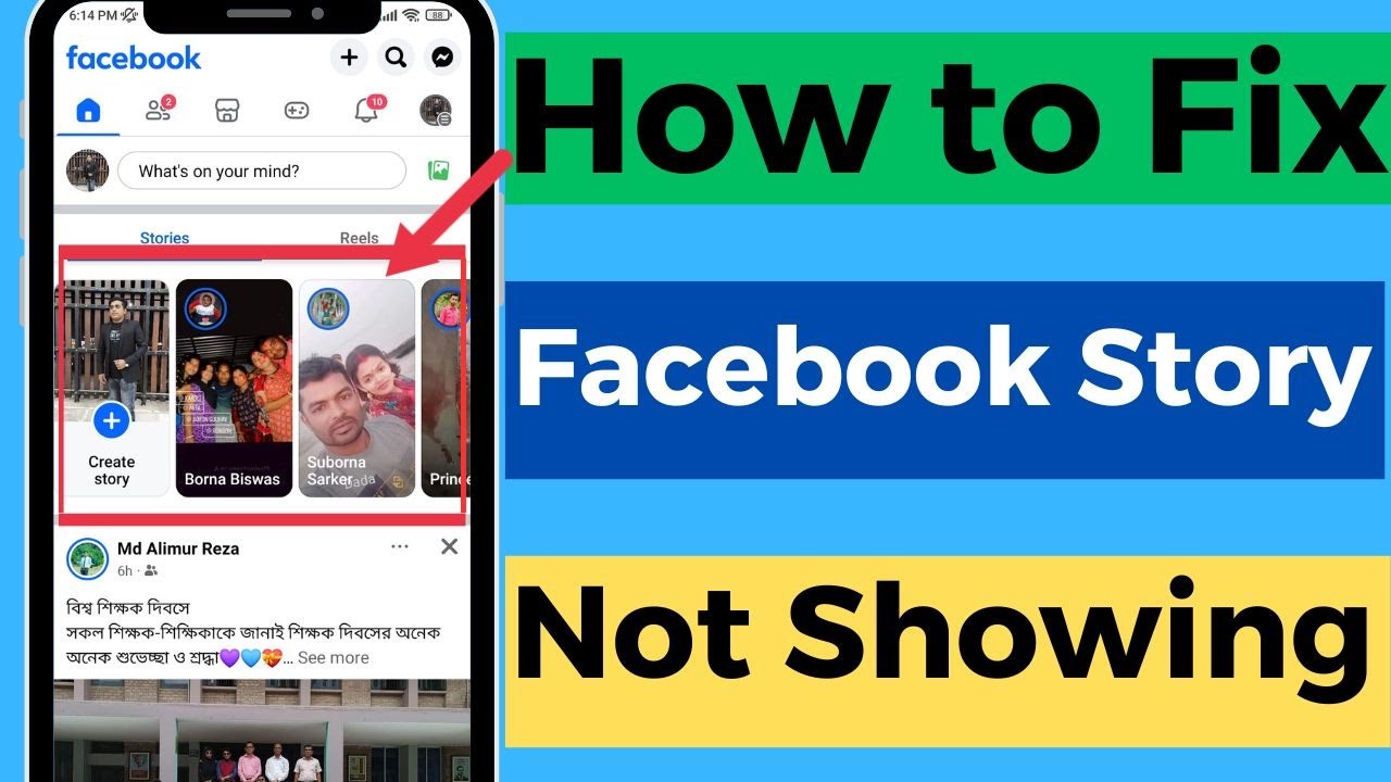 How to Fix Facebook Story Not Showing 2023 - YouTube