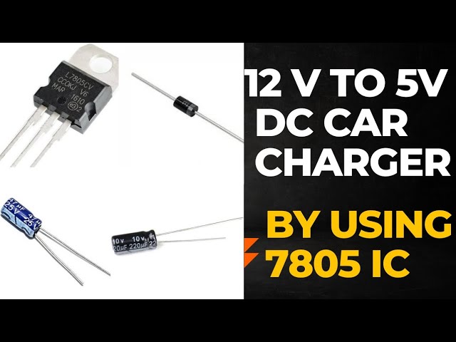 USB Car Charger using LM7805 IC