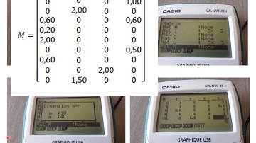 Matrices met CASIO GRAPH 35+