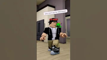 HES NOT ALLOWED TO EAT FOOD ON ROBLOX! #shorts