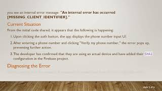 Resolving the MISSING_CLIENT_IDENTIFIER Error While Using Firebase Phone Authentication