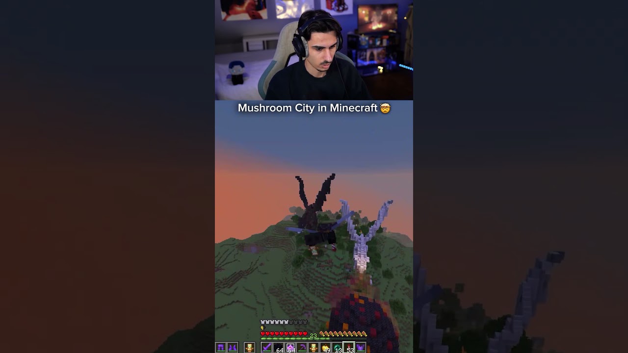 Mushroom City in Minecraft