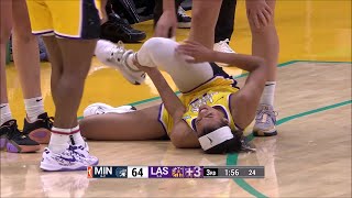 FLAGRANT After Rae Burrell Hits Three & Limps Off Court | Los Angeles Sparks vs Minnesota Lynx