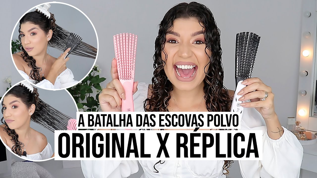 BATALHA: ESCOVA POLVO ORIGINAL X RÉPLICA *cabelo cacheado* | por Jessica Melo