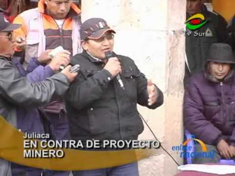 Juliaca: Pobladores de Paratía realizan paro contra minera en Lampa