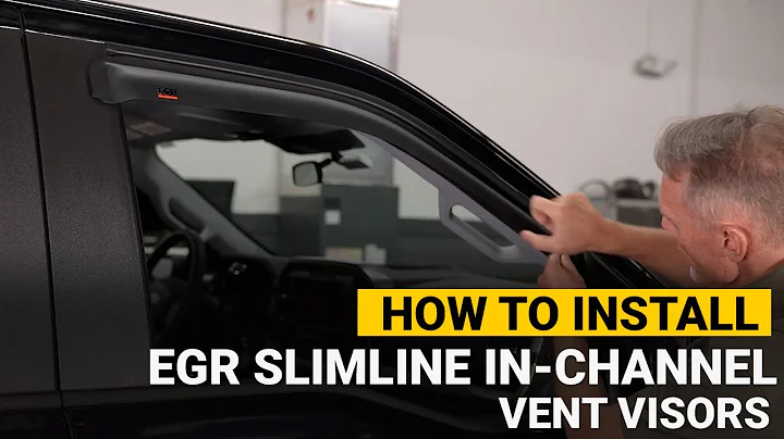 How to Install EGR Slimline In-Channel Window Visors on a 2021 Ford F-150