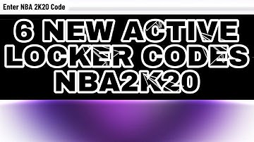 6 FREE *ACTIVE* LOCKER CODES 2K20!! CHANCES AT FREE DIAMONDS, TOKENS, MT AND PACKS!! NBA2K20 MYTEAM