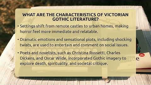 What Are The Characteristics Of Victorian Gothic Literature? - The Prose Path