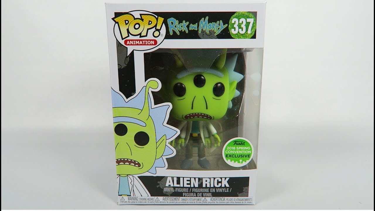 Spring Convention Exclusive Funko Pop Vinyl Rick and Morty Alien Rick Unboxing