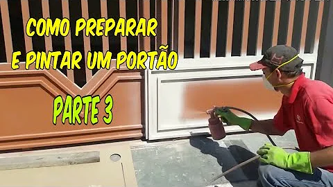 Como preparar tinta esmalte para pintar portão de ferro?