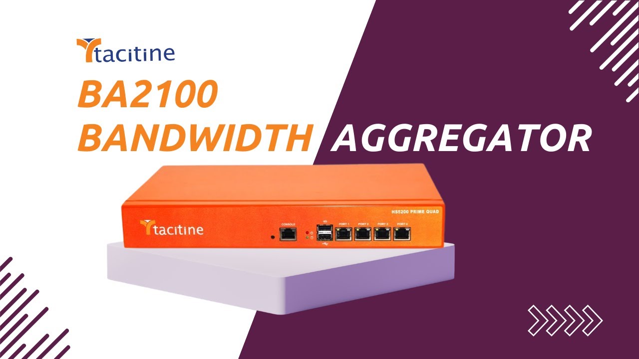 Tacitine Router Tacitine BA2100 Bandwidth Aggregator | AcmaTel Communications - YouTube