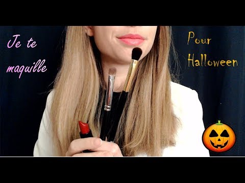 [ASMR français] ROLEPLAY - Je te maquille pour Halloween - Face touching
