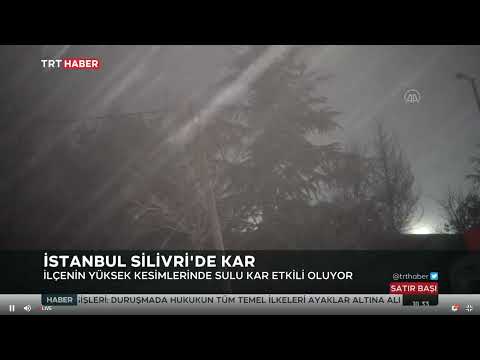 İstanbul Silivri'de Kar 16.12.2021 TURKEY
