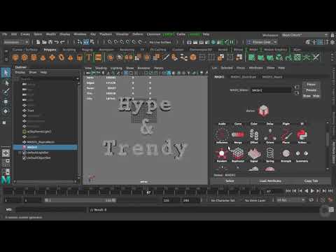 MASH Random in Maya