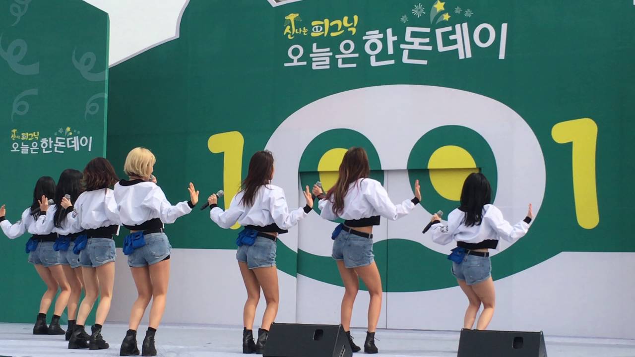 161001 AOA  굿럭 (Good Luck) 직캠 @ 한돈데이