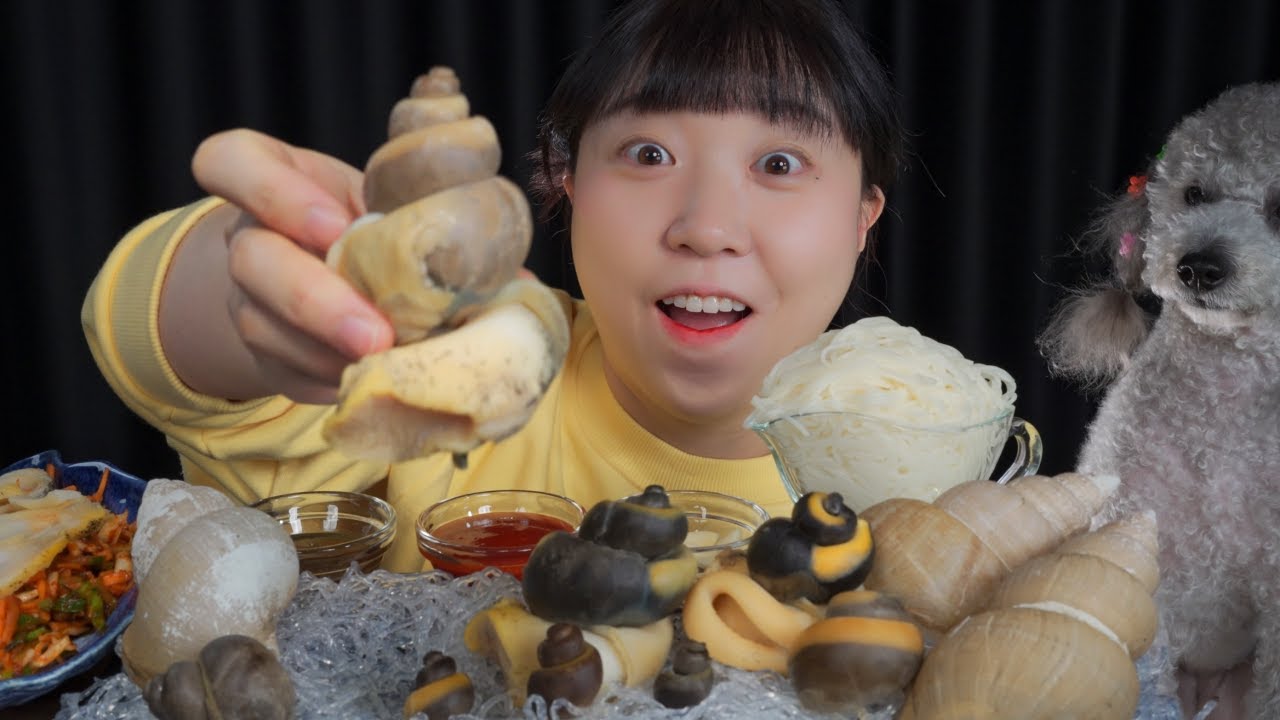 백골뱅이 까기 장인 얌야미!🐚 Mukbang eating show - YouTube
