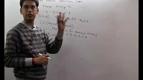 Division of Identical objects - Permutation and Combination Part 8