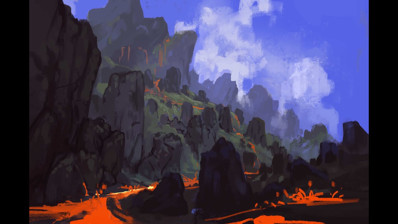 Fantasy Landscape Digital Painting 12.06.2025