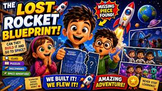 🚀 The Lost Rocket Blueprint! 🌎✨ | Amazing Space Adventure Cartoon for Kids