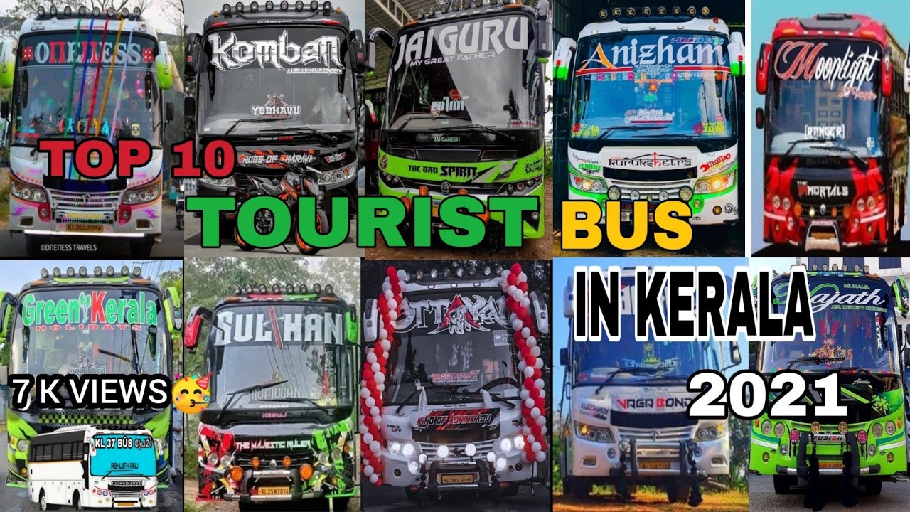 kerala top 10 tourist bus