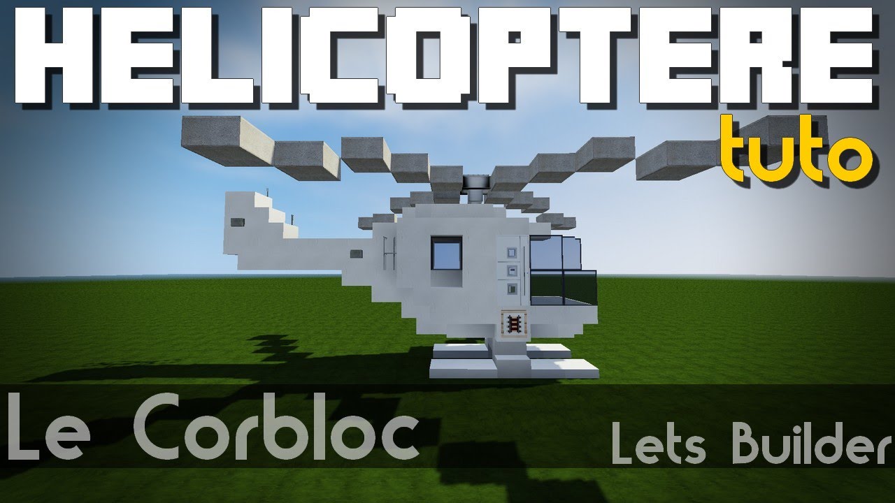 Minecraft - Tuto: Petit hélicoptère - YouTube