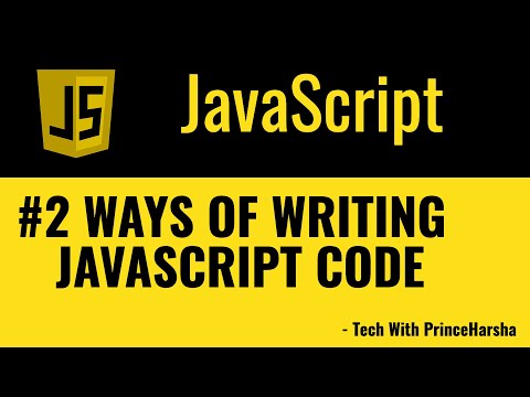 2.Javascript tutorials - Different ways of writing js code