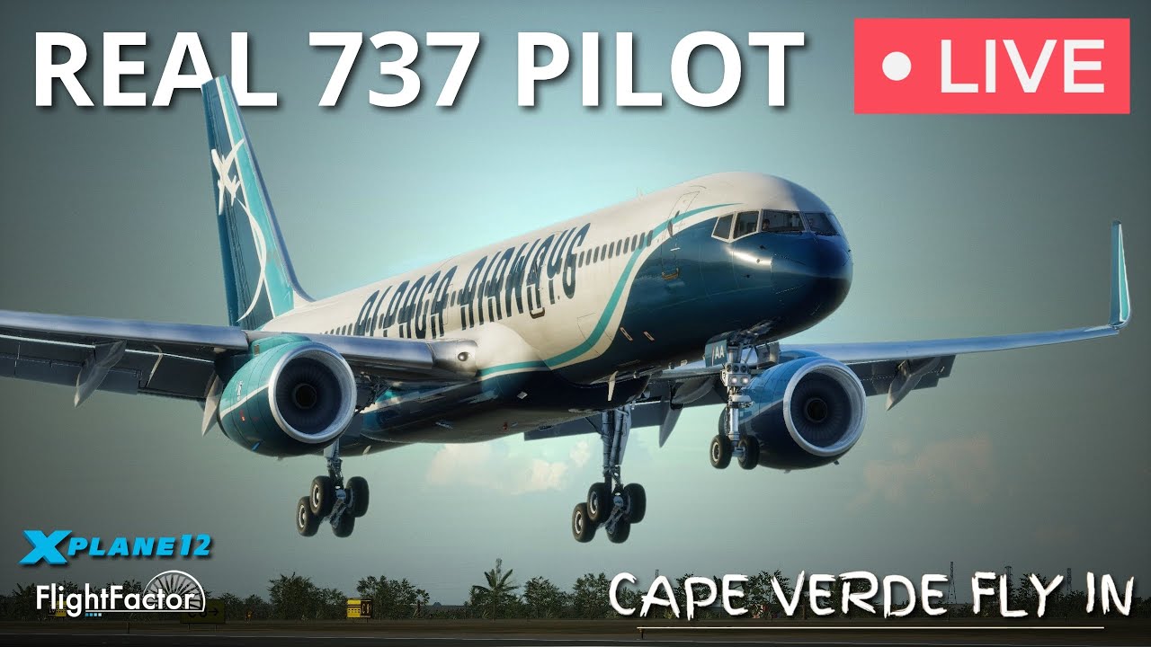 FlightFactor 757-200 flown by Real 737 Pilot | Dakar – Cape Verde | X-Plane 12