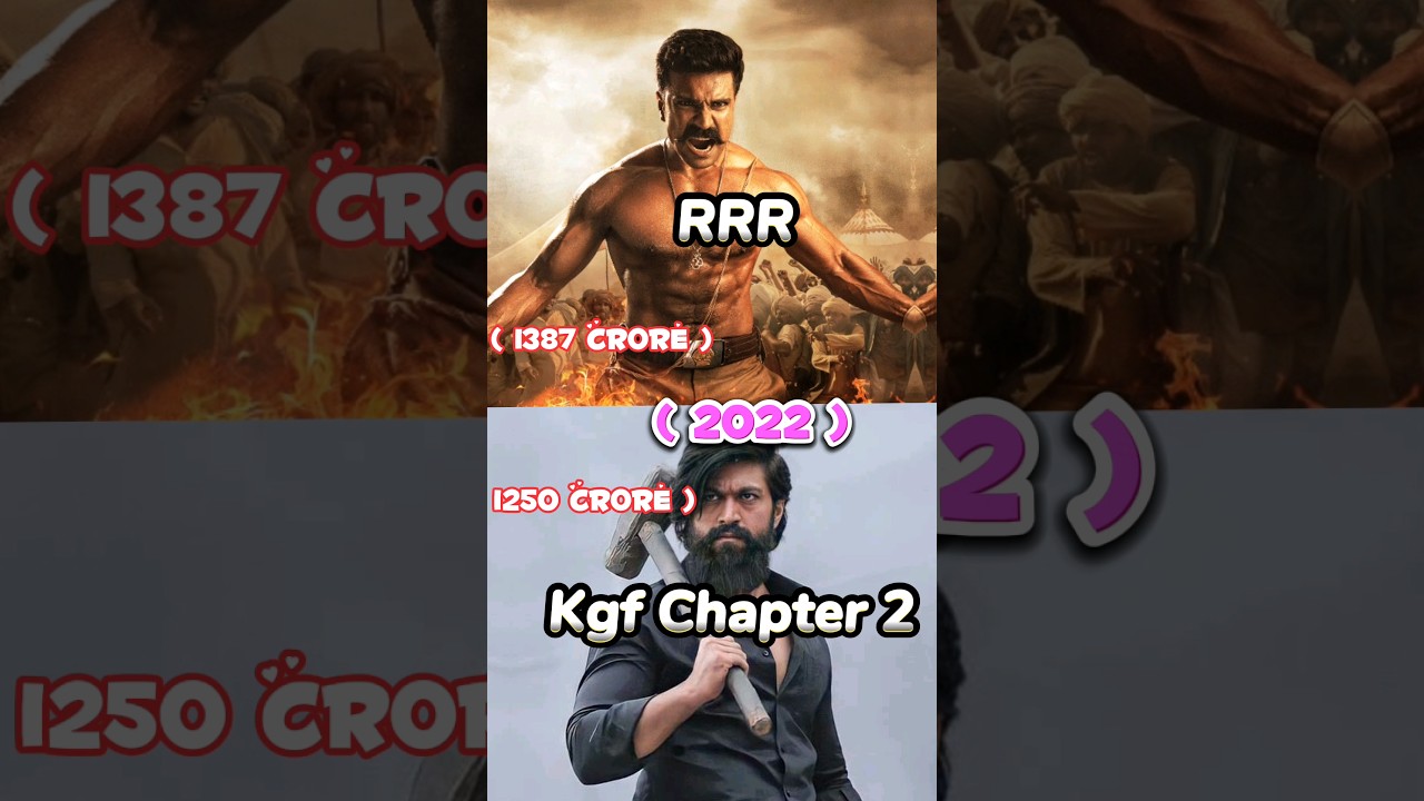 RRR vs KGF Chapter 2 🤯 worldwide 🥵 collection 😯