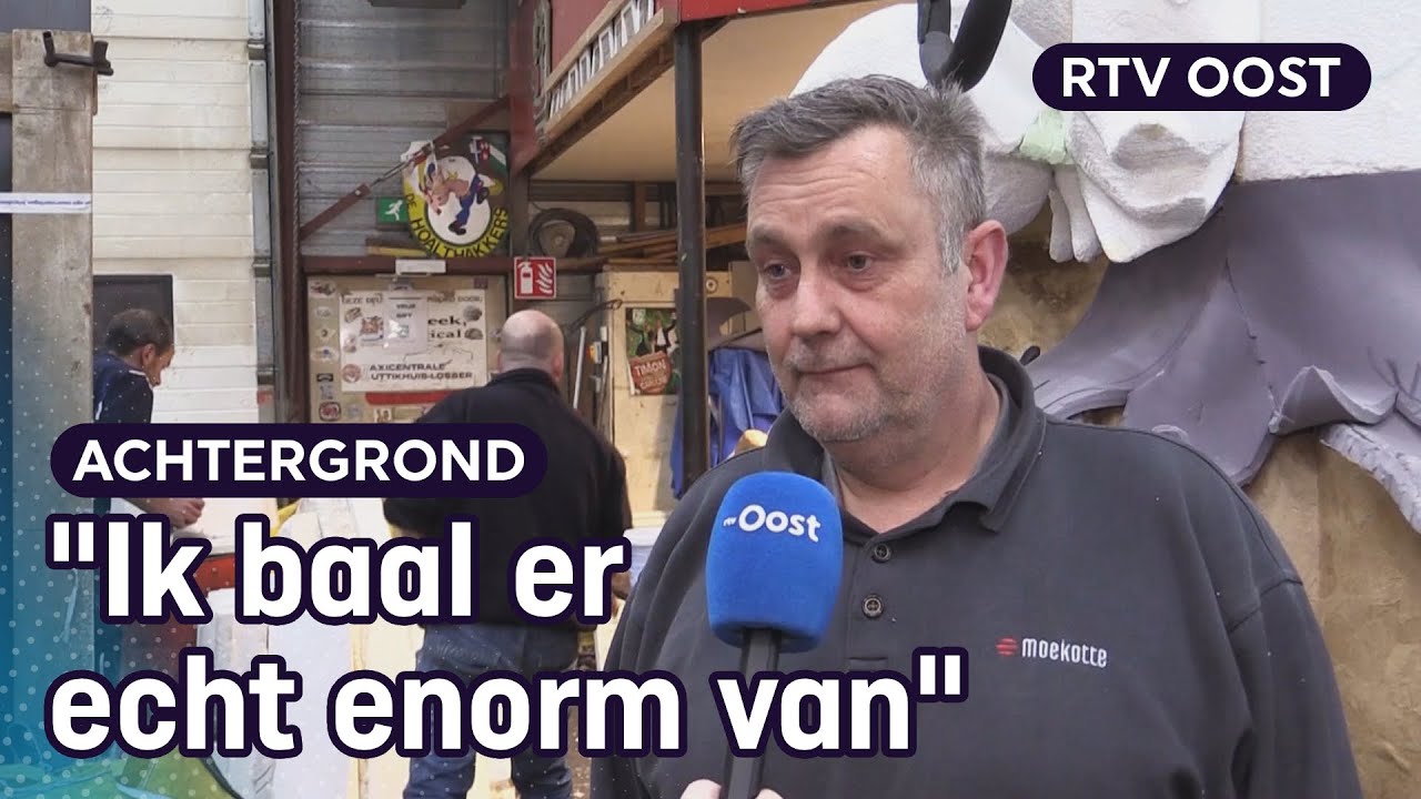 Edwin bouwt aan een carnavalswagen die niet de straat opgaat | RTV Oost
