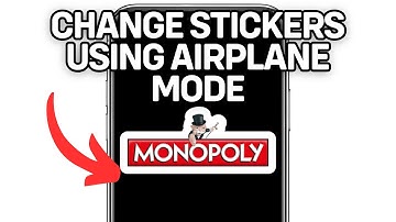 HOW TO CHANGE STICKERS USING AIRPLANE MODE IN MONOPOLY GO 2025! (FULL GUIDE)